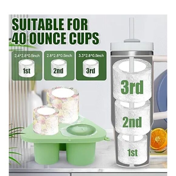 Ice Silicone Molds Firs Stanley Cups, Nwt - Picture 2 of 5